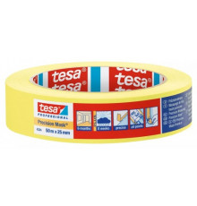 Tesa 4334 Professional Малярная лента для чётких границ, 6 мес, 25мм х 50 м