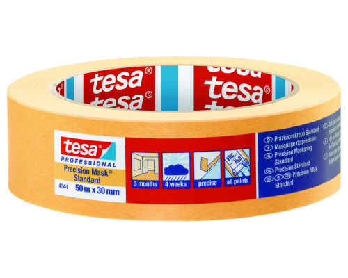 Tesa 4344 Professional малярная лента для чётких границ, 3 месяца 50м х 30мм