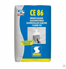 Semin CE 86 25кг Высокопрочная трещиностойкая шпатлевка для стыков ГКЛ/ГВЛ